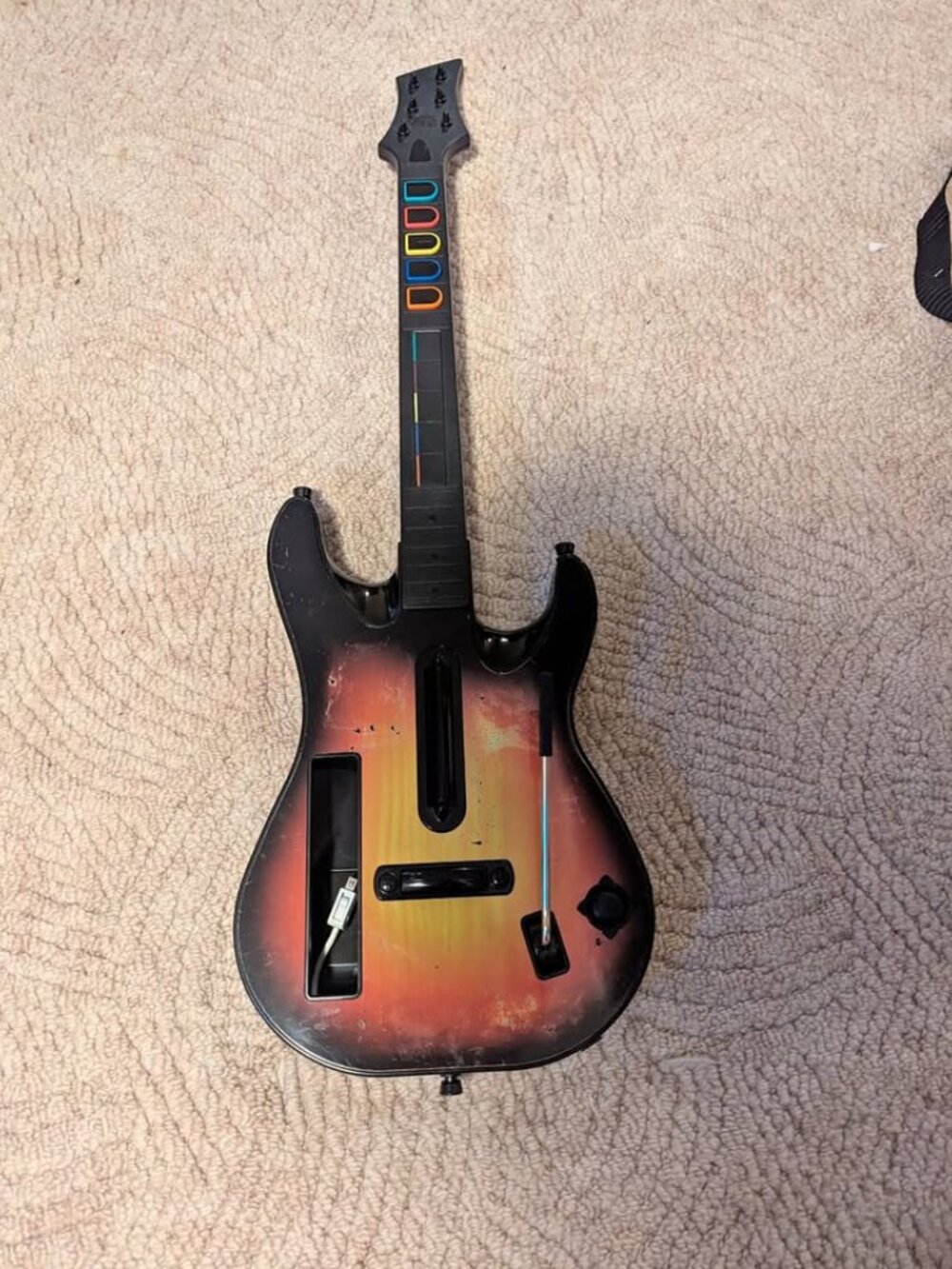 Wii Guitar Hero Sunburst Red Octane "Tested"